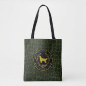Golden retrieverringside-Leder-Muster Tasche (Vorderseite)