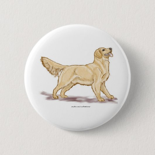Golden Retrievers Button (Vorderseite)