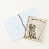 Golden Retriever's Diary Notizblock (Innenseite)