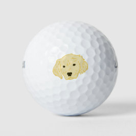 Golden Retrievers. Golfbälle für Golden Labrador