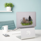 Golden Retrievers - Hervorragende Jagdhunde Aufkleber (Laptop auf Schreibtisch)