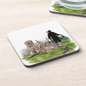 Golden Retrievers - Hervorragende Jagdhunde Getränkeuntersetzer (Linke Seite)