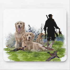 Golden Retrievers - Hervorragende Jagdhunde Mousepad
