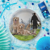 Golden Retrievers - Hervorragende Jagdhunde Pappteller (Party)