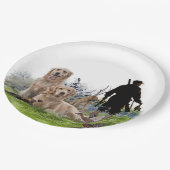 Golden Retrievers - Hervorragende Jagdhunde Pappteller (Schrägansicht)