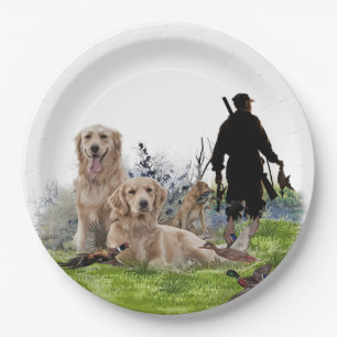 Golden Retrievers - Hervorragende Jagdhunde Pappteller