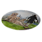 Golden Retrievers - Hervorragende Jagdhunde Schneidebrett (Ecke)