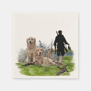 Golden Retrievers - Hervorragende Jagdhunde Serviette