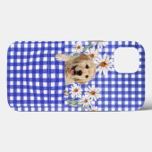 Golden Retrievers in Gingham Pocket Case-Mate iPhone Hülle (Rückseite (Horizontal))