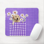 Golden Retrievers in Gingham Pocket Mouse Pad Mousepad (Mit Mouse)