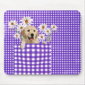 Golden Retrievers in Gingham Pocket Mouse Pad Mousepad (Vorne)