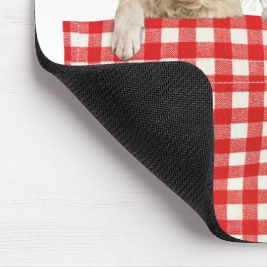 Golden Retrievers in Gingham Pocket Mousepad (Ecke)