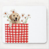 Golden Retrievers in Gingham Pocket Mousepad (Vorne)