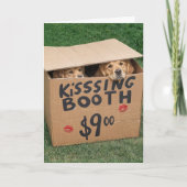 Golden Retrievers in Kissing Box Karte (Vorderseite)