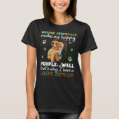 Golden Retrievers machen mich glücklich Menschen g T-Shirt (Vorderseite)