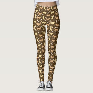Golden Retrievers Muster Rot Golden Yellow Golden Leggings