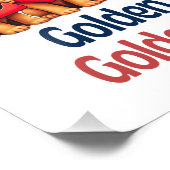 Golden Retrievers Niedlich Hunde LIEBE Fotodruck (Ecke)