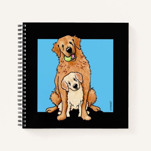 Golden Retrievers Notizblock (Vorderseite)