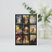 Golden Retrievers Postkarte (Stehend Vorderseite)