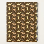 Golden Retrievers Red, Cream, Golden Dog Pattern Planer (Rückseite)