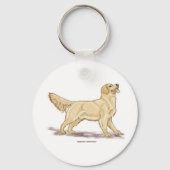 Golden Retrievers Schlüsselanhänger (Vorderseite)