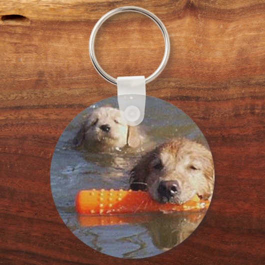 Golden Retrievers Schlüsselanhänger Erwachsene und (Vorderseite)