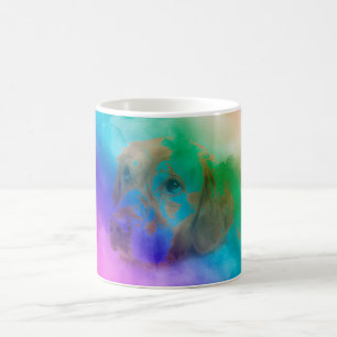 Golden Retrievers Wasserfarben Foto Café Tasse