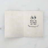 Golden retrieverwelpe mit Stiefelgeburtstag Karte (Innenseite)