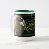 Golden retrieverwelpe zweifarbige tasse (Vorderseite Links)
