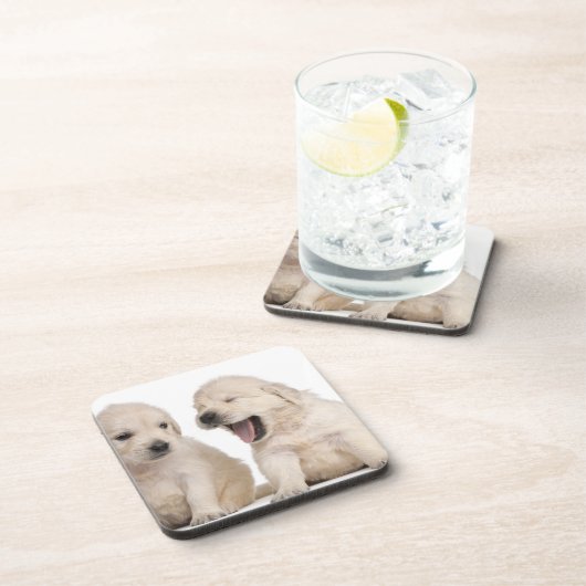 Golden retrieverwelpen (4 Wochen alt) Untersetzer (Rechte Seite)