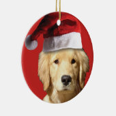 Golden Retrive Keramik Ornament (Rechts)