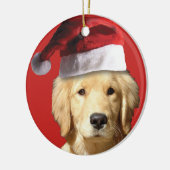 Golden Retrive Keramik Ornament (Links)