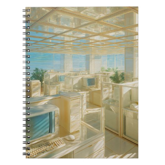 Golden Retro Office Dream Notebook Notizblock (Vorderseite)