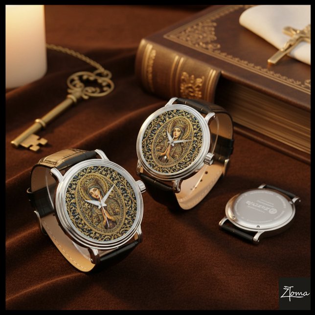 Golden Reverence Virgin Mary Armbanduhr (Von Creator hochgeladen)