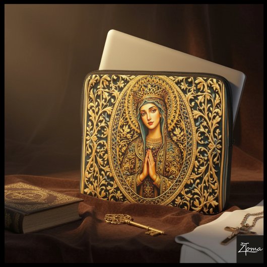 Golden Reverence Virgin Mary Laptopschutzhülle