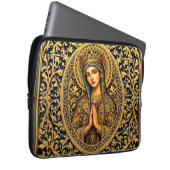 Golden Reverence Virgin Mary Laptopschutzhülle (Vorne Rechts)