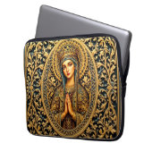 Golden Reverence Virgin Mary Laptopschutzhülle (Vorderseite Links)