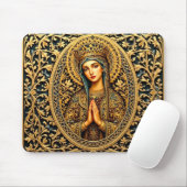 Golden Reverence Virgin Mary Mousepad (Mit Mouse)