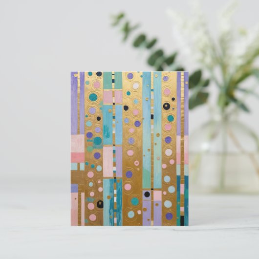 Golden Reverie Feiertagspostkarte (Stehend Vorderseite)