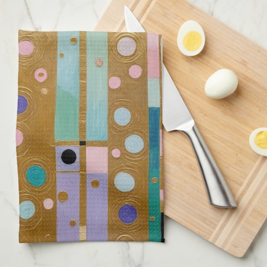 Golden Reverie Geschirrtuch (Viertel Falte)