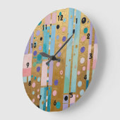 Golden Reverie Große Wanduhr (Winkel)