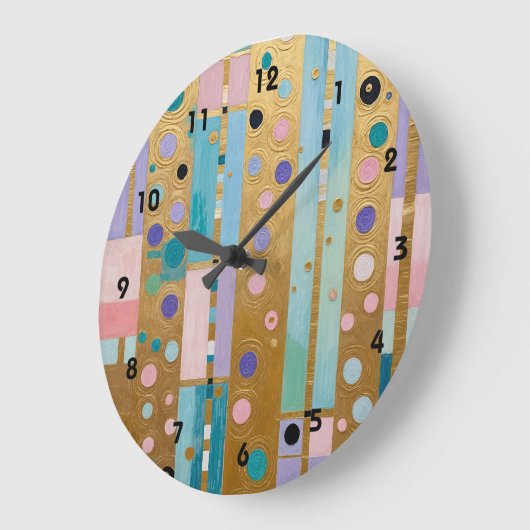 Golden Reverie Große Wanduhr (Winkel)