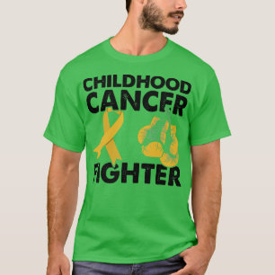 Golden Ribbon Boxhandschuhe Kinderkrebsbekämpfung T-Shirt