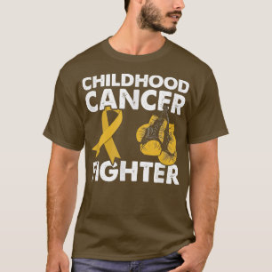 Golden Ribbon Boxhandschuhe Kinderkrebsbekämpfung T-Shirt