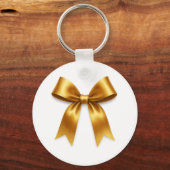 Golden Ribbon Pattern — Elegant Minimal Luxury Schlüsselanhänger (Rückseite)