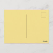 Golden Ribbon Weihnachtsbaum Postkarte (Rückseite)