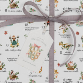 Golden Rings | 12 Weihnachtsfeiertag Geschenkanhänger