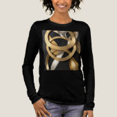 Golden Rings Abstrakt Art - Modernes Luxus Design Tri-Blend Shirt (Vorderseite)