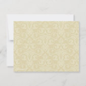 Golden Rings Christlich Wedding RSVP Card Karte (Rückseite)