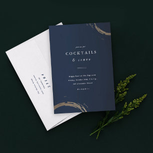 Golden Rings Cocktail Party Einladung